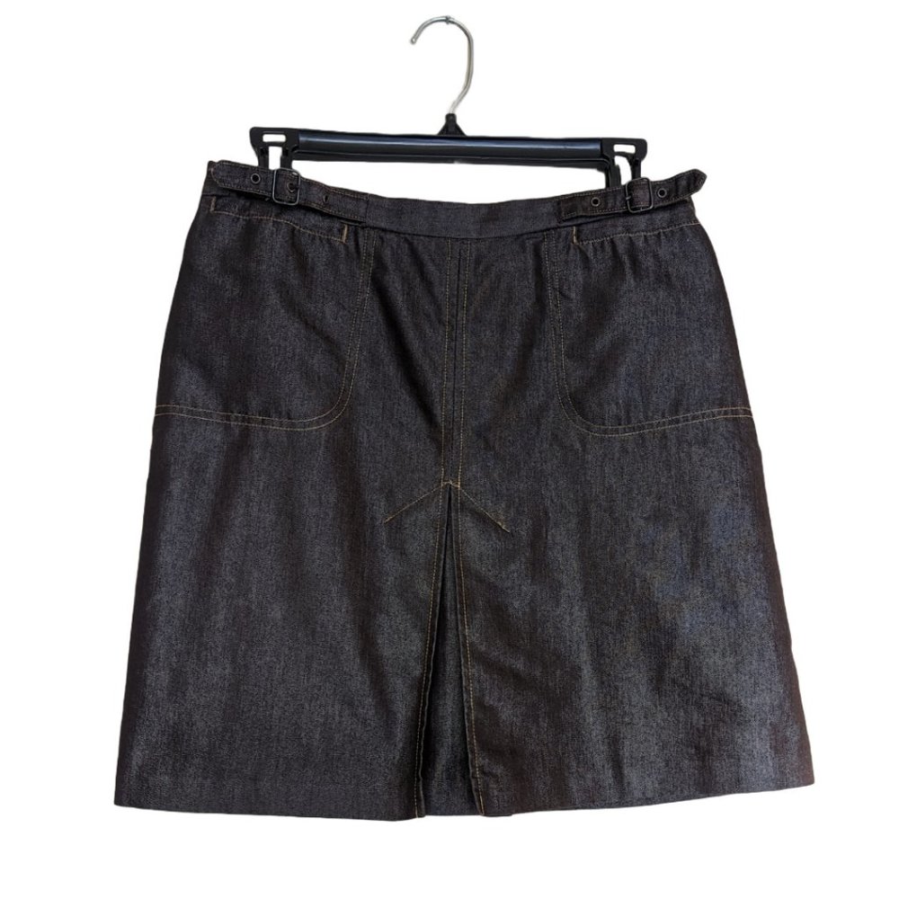 y2k Vintage Shimmer Mini Skirt Brown size 8